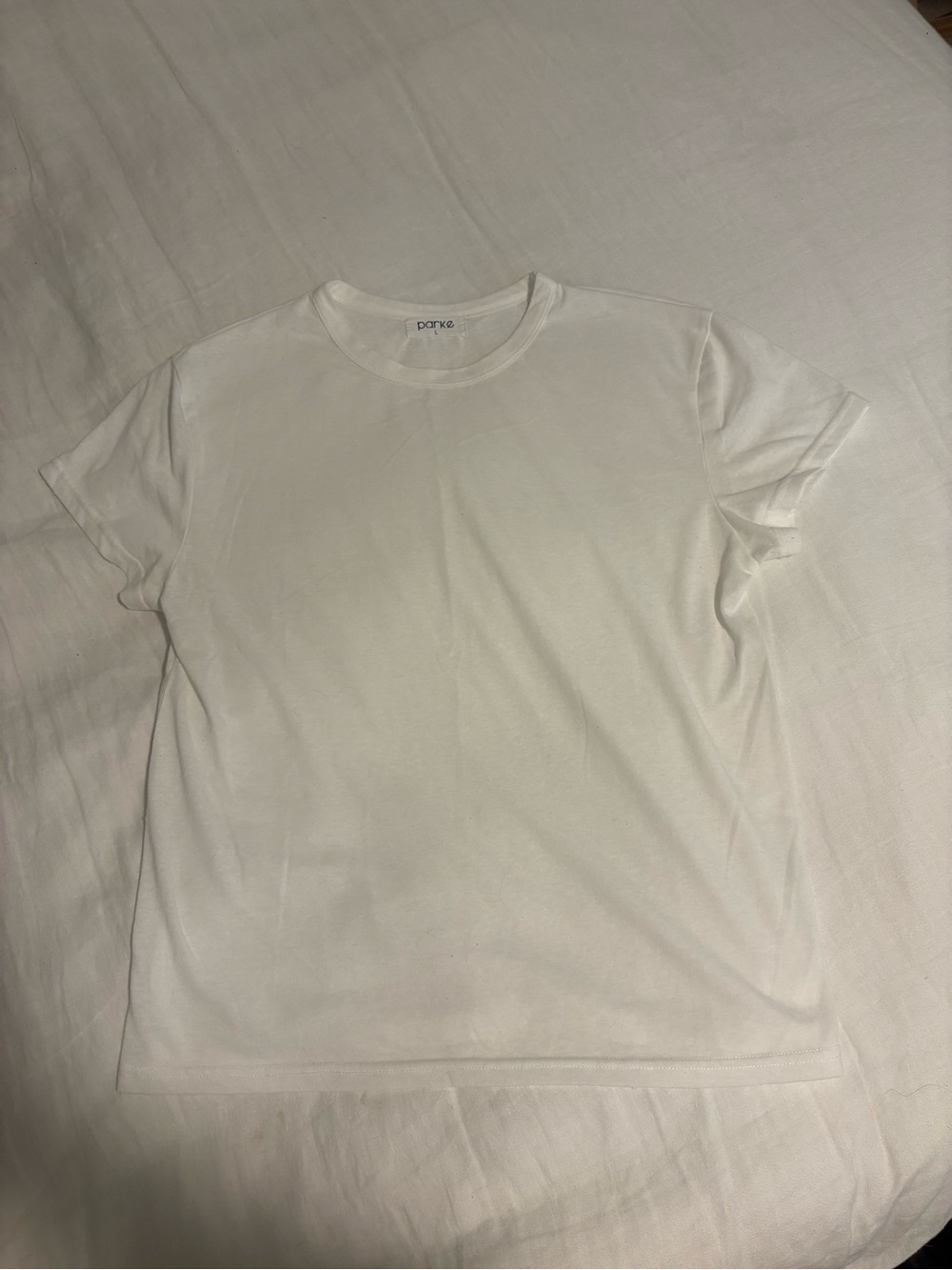 PARKE Women’s White Short Sleeve Tee